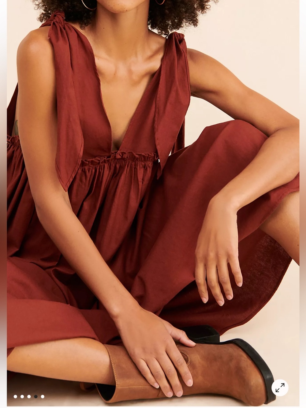 Free People Girl & The Sun Barcelona Midi Dress - Picture 2 of 7